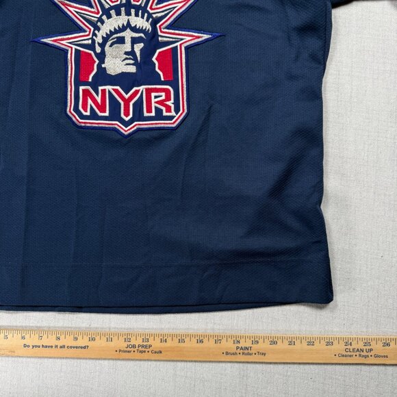 Vintage NY Rangers Liberty Jersey Starter Navy Red NHL Hockey Size M Medium - Picture 7 of 10